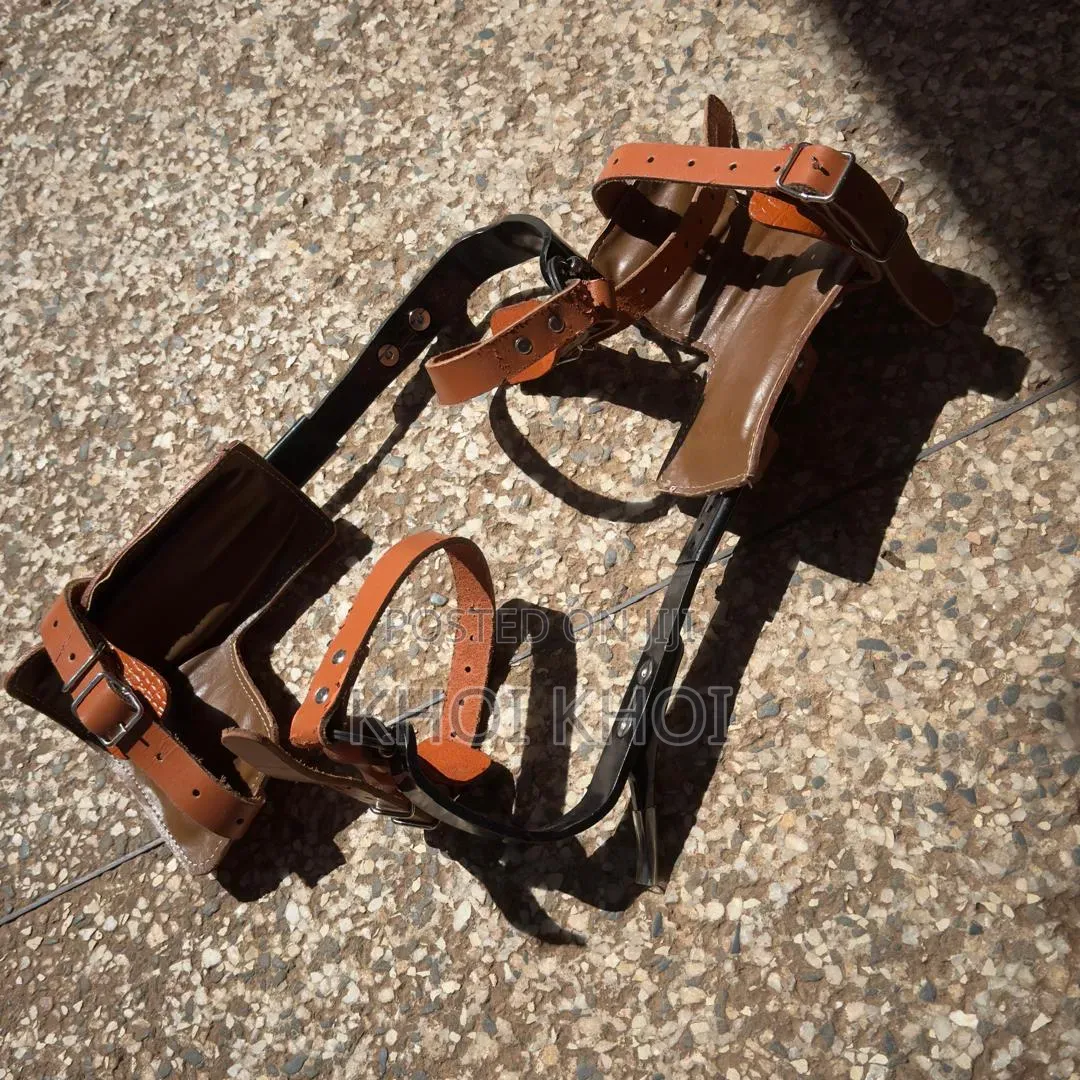 Wood Pole Leather Climbing Shoes