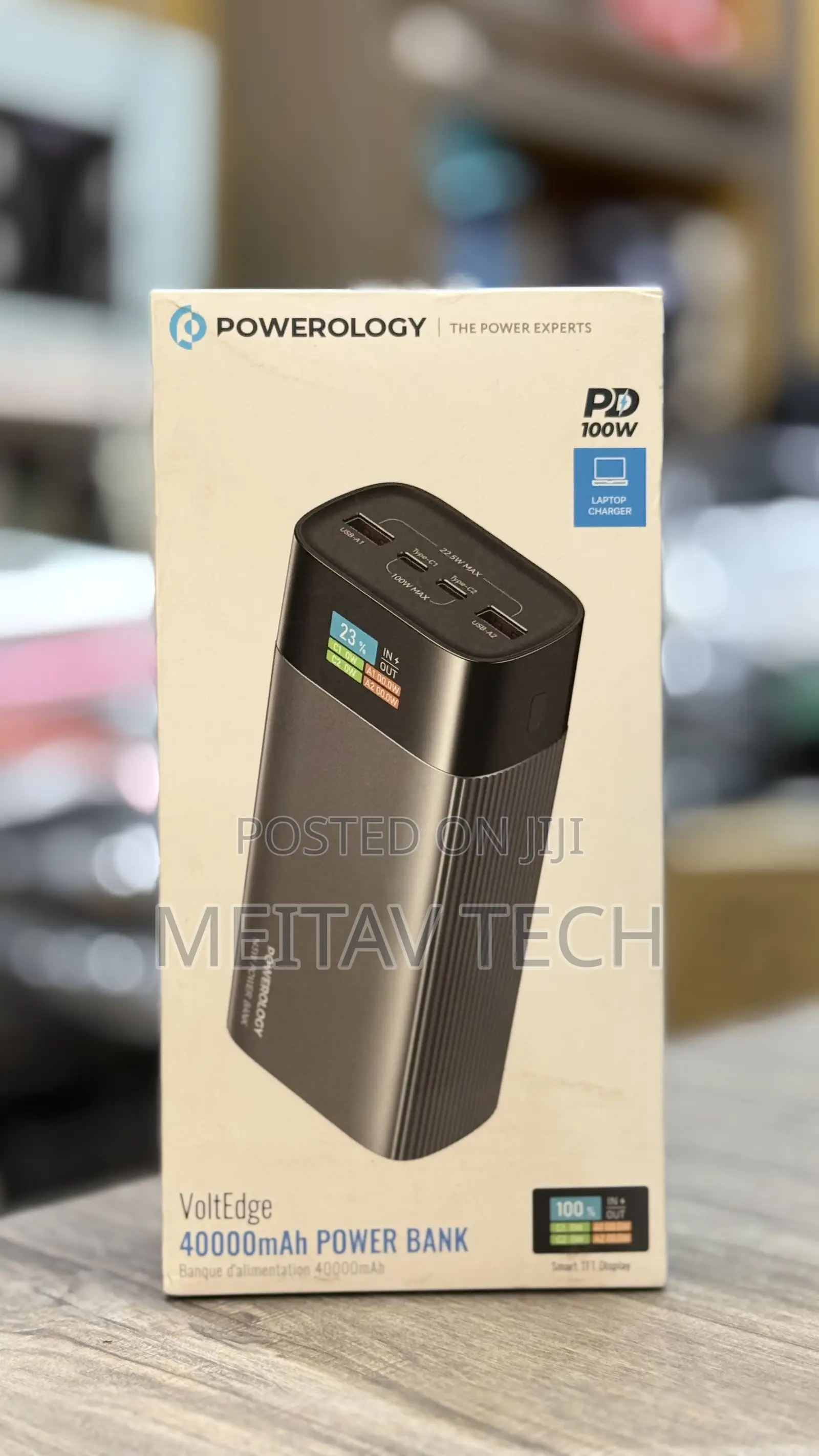 Powerology Volt Edge Power Bank 40000mah 100w