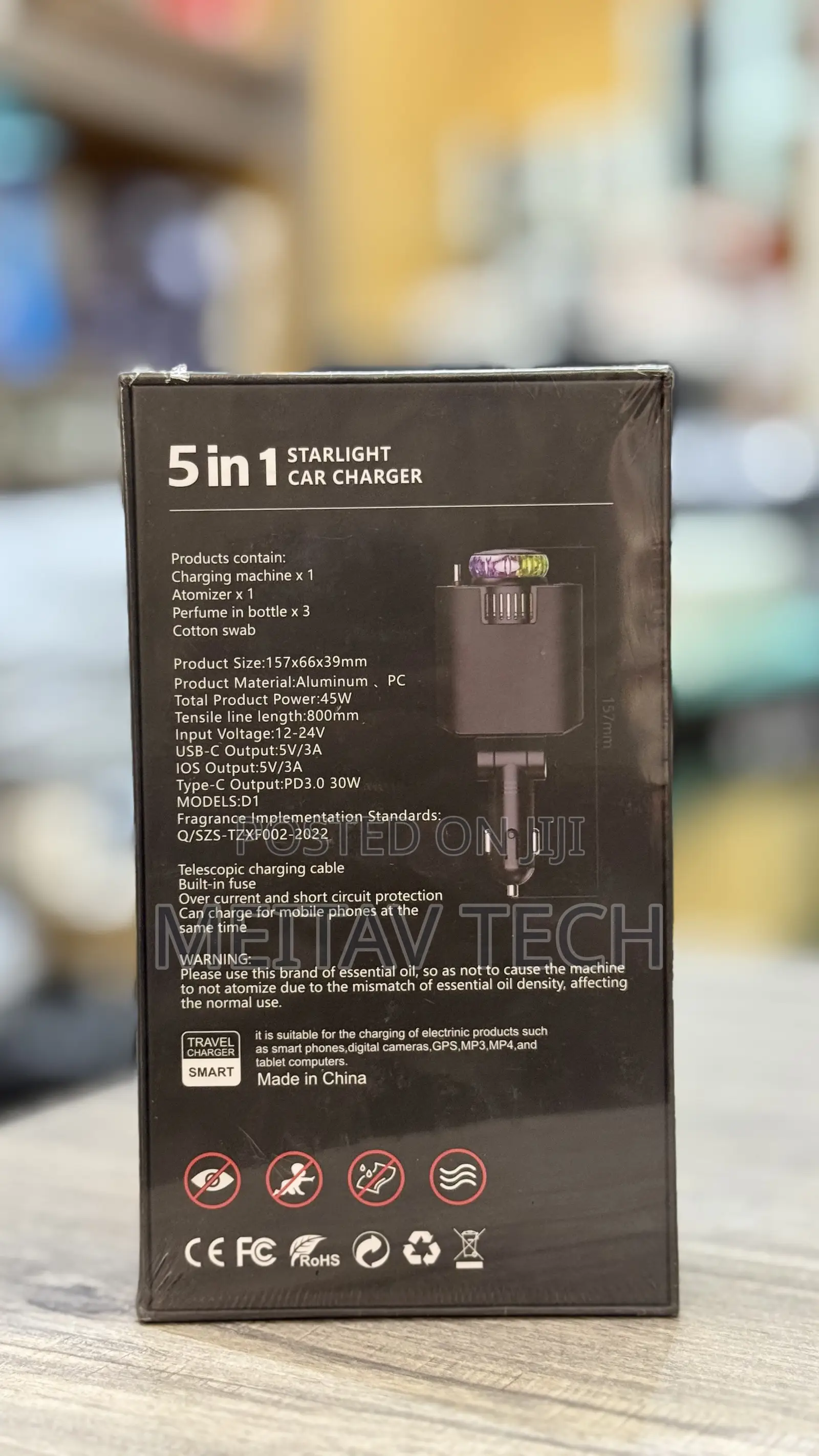Aroma 5in1 Starlight Car Charger With Atomizer