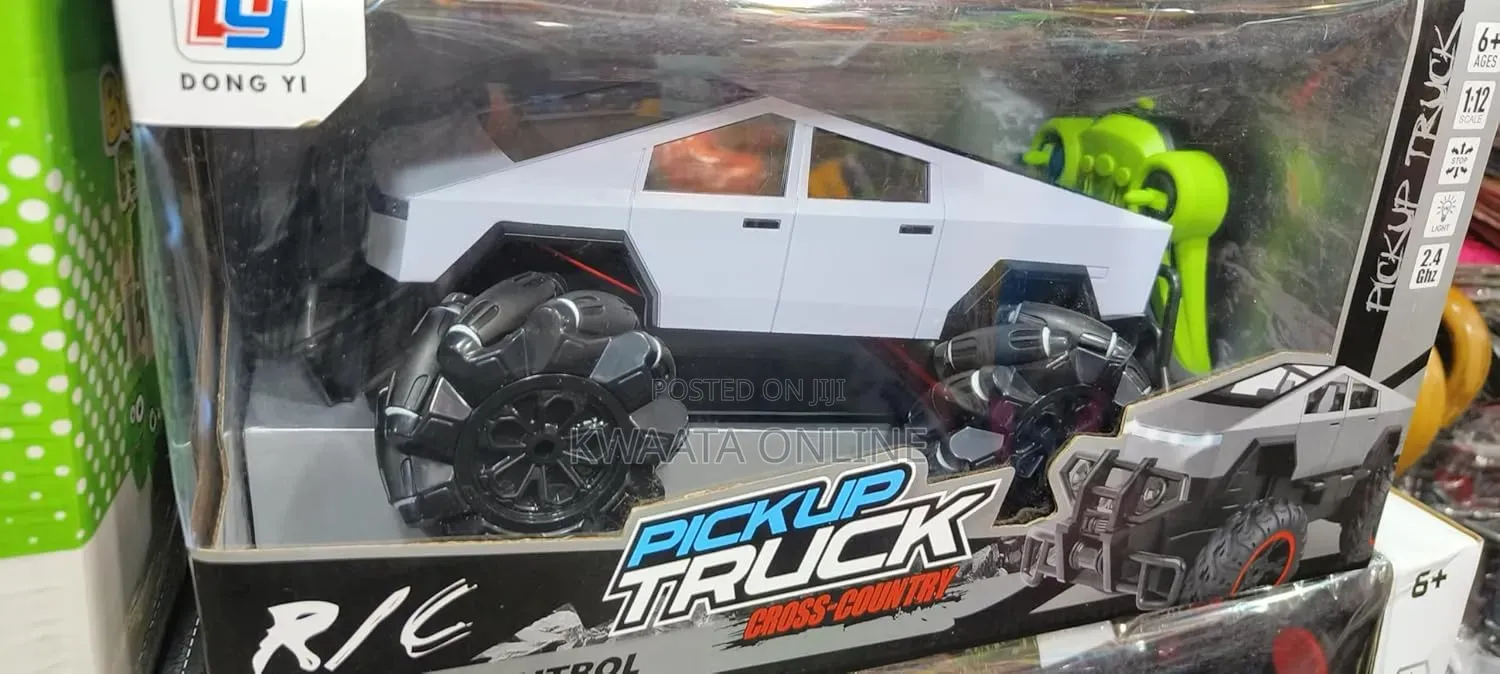 Pickup Toy Truck, 2.4ghz Remote Control, Led Lights, Usb Rechargeable