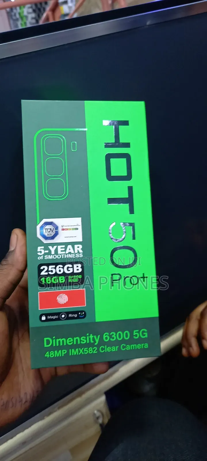 New Infinix Hot 50 Pro+ 4G 256 GB Black