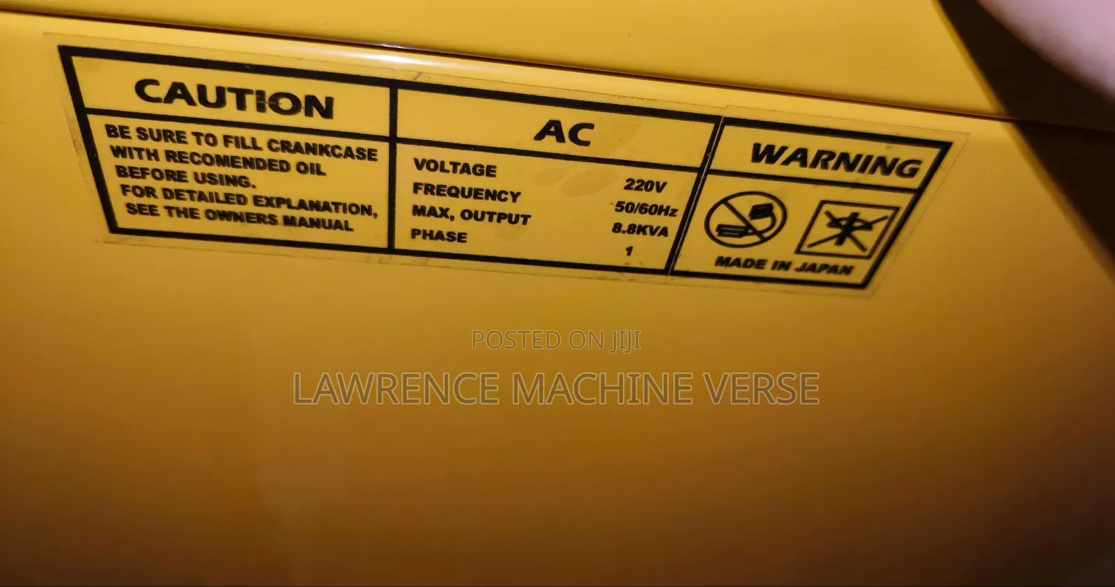 Honda Diesel Silent Generator 8.5kva