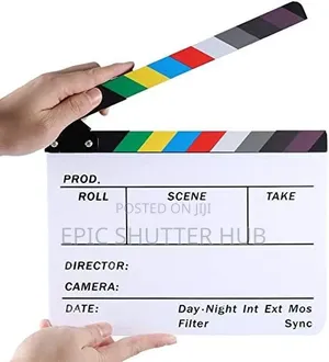 Movie Film Video Clapboard Director's Cut Action Clapper Board