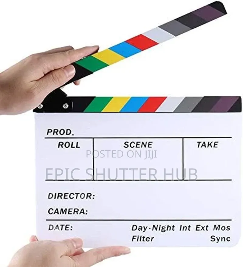Movie Film Video Clapboard Director's Cut Action Clapper Board