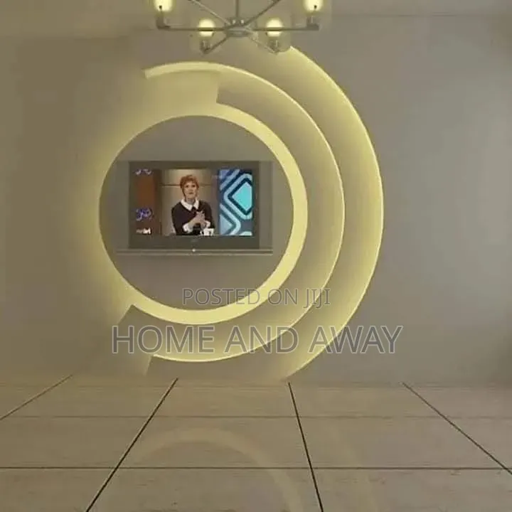 Gypsum Entertainment Tv Wall Units