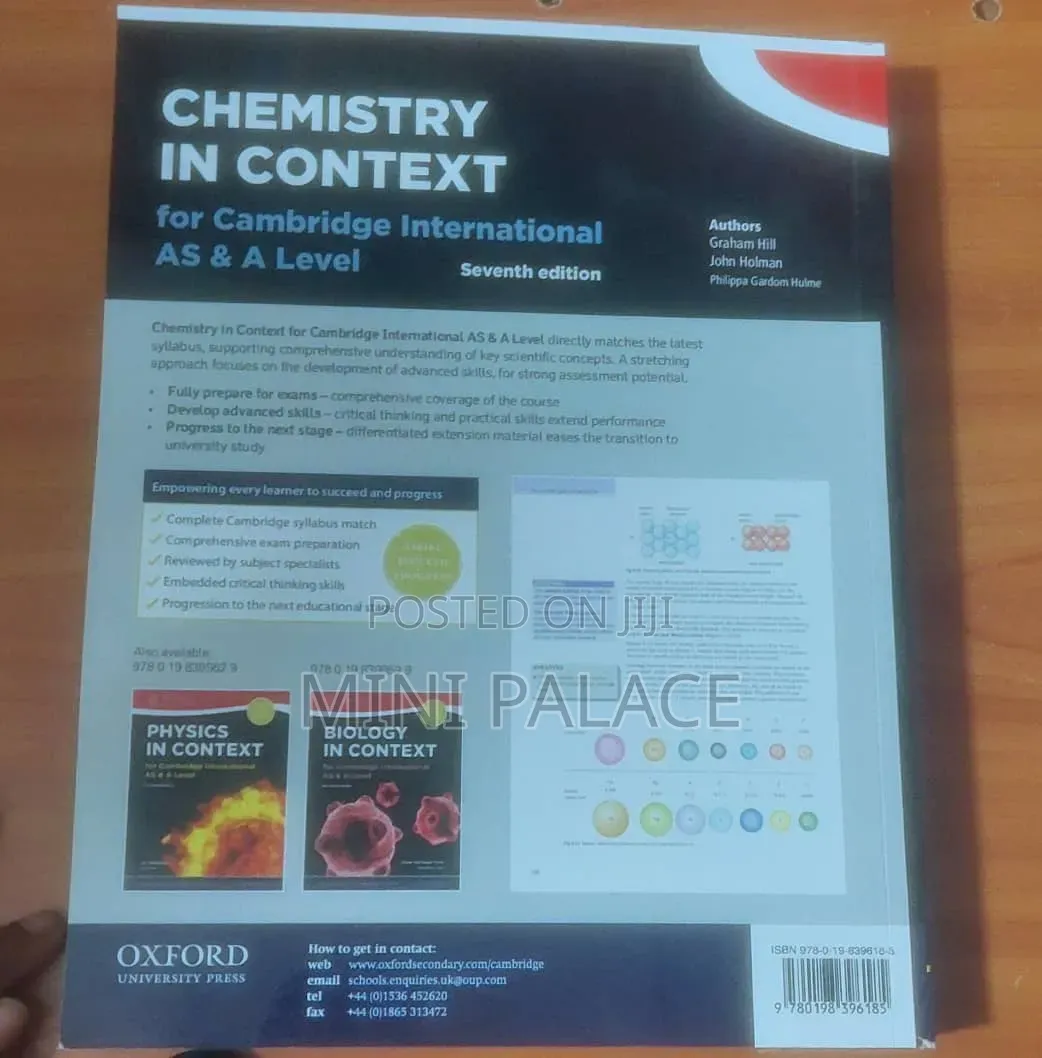 Chemistry in Context for Cambridge as and a Level