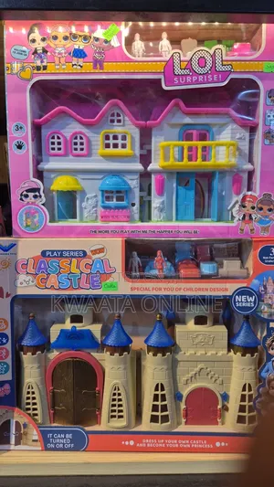 Doll House Set for Kids With Bed Room, Kitchen Furniture Set
