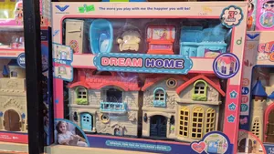 Doll House Set for Kids With Bed Room, Kitchen Furniture Set