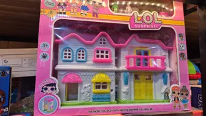Doll House Set for Kids With Bed Room, Kitchen Furniture Set