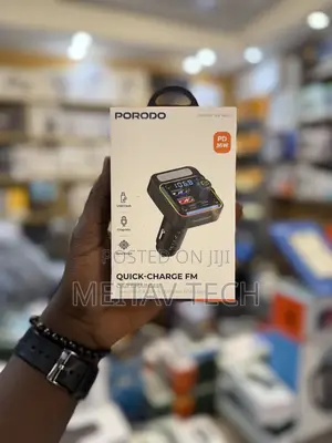 Porodo Quick Charge Fm Car Charger With 36w Pd
