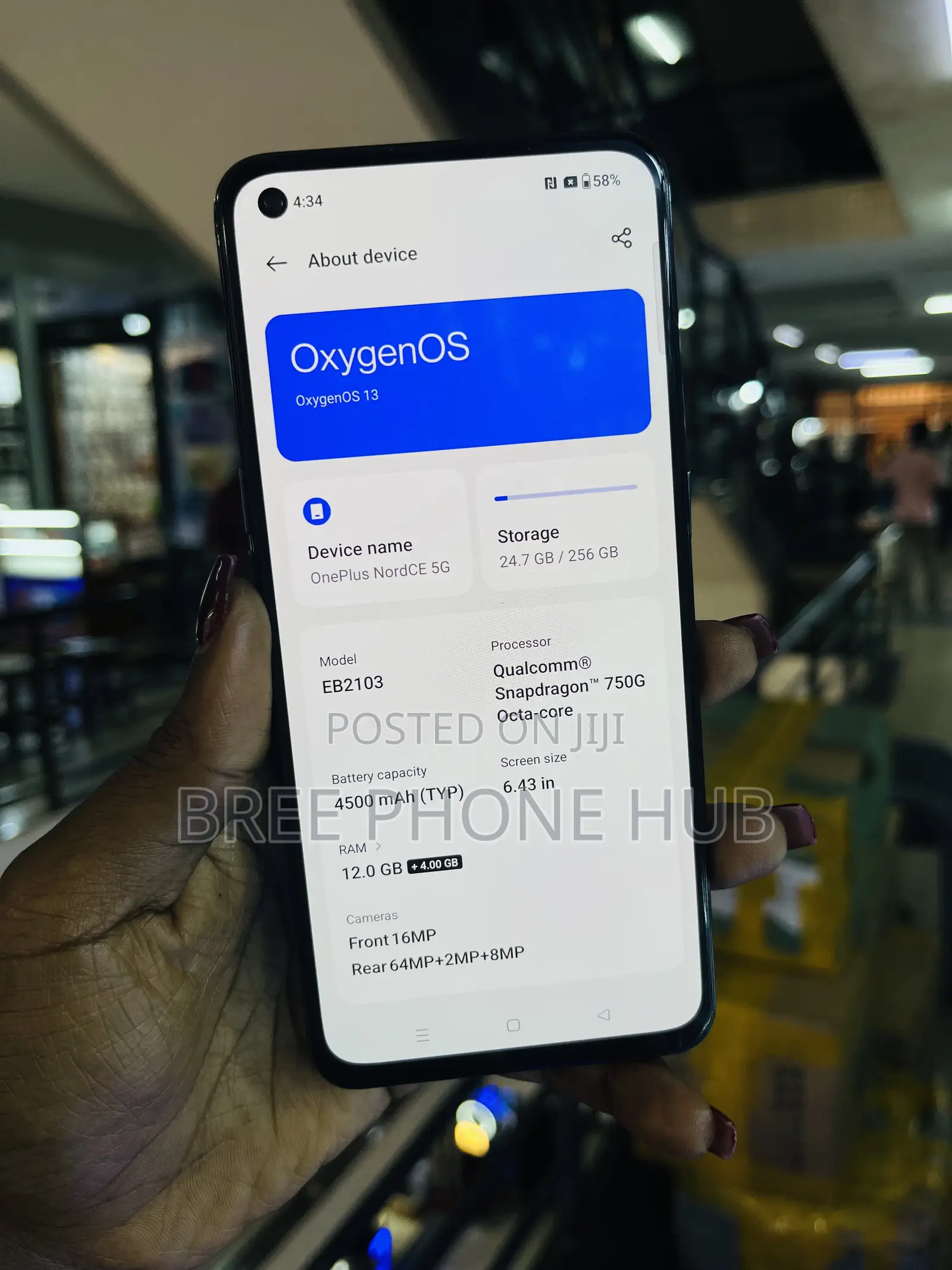 OnePlus Nord CE 5G 256 GB Black