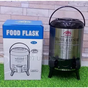9.5 Liter Double Tap Insulated Water Dispenser Jug-Black and Silver