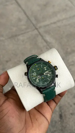 Green Leather Strap Version of Timekey Men’S Watch