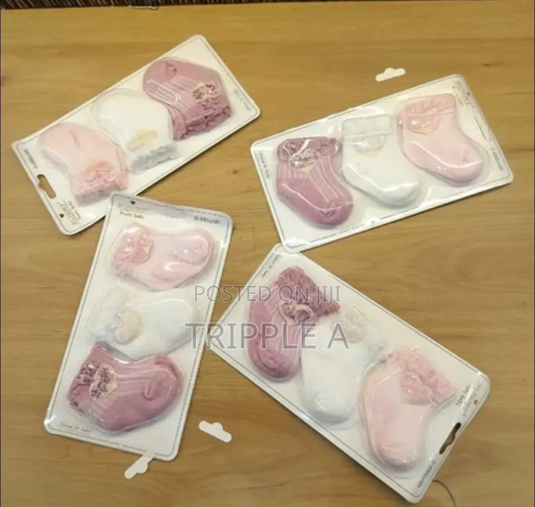 3 Pack Newborn Organic Cotton Baby Socks