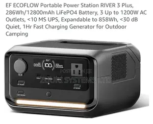 Ecoflow Portable Power Station River 3 Plus, 286wh/12800mah