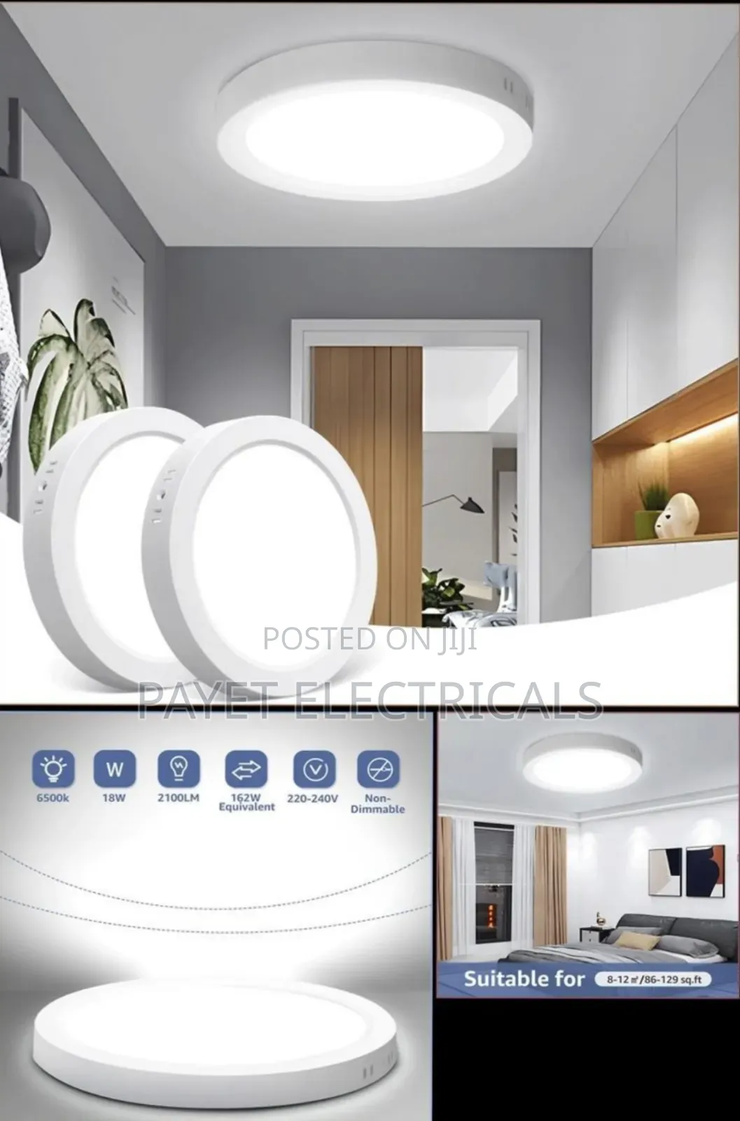 18watts Surface Panel Light
