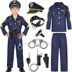 Police Costume for Kids Uniform Cop Costume Halloween Dress Up