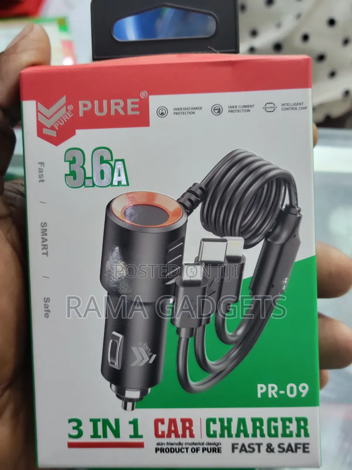 Pure Pr-09 3-in-1 Car Charger