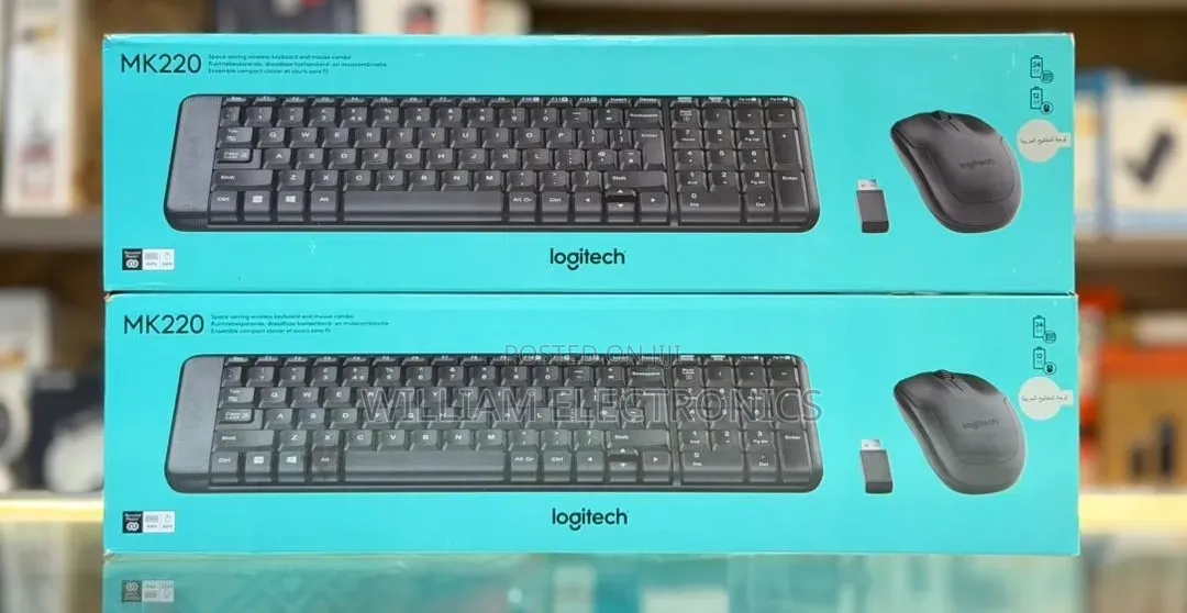 Logitech Mk220 Wireless Compact Keyboard and Mouse