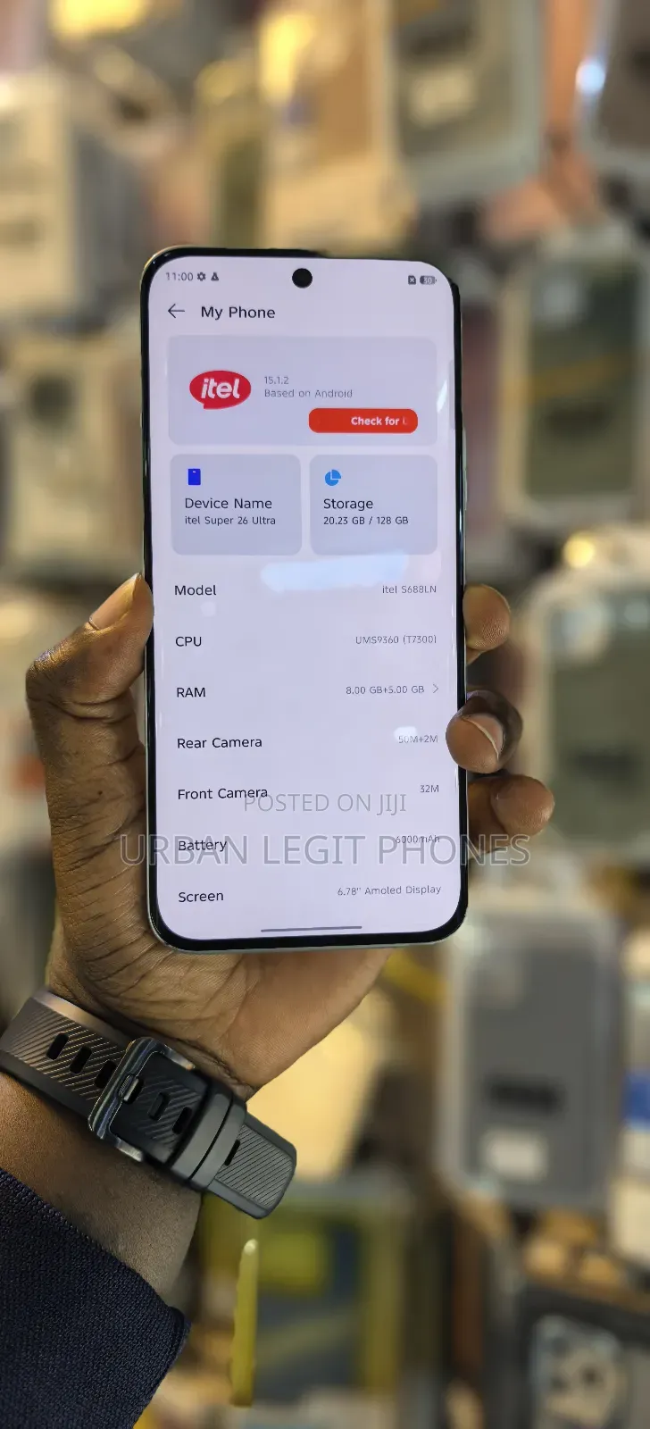 Itel Super 26 Ultra 128 GB White