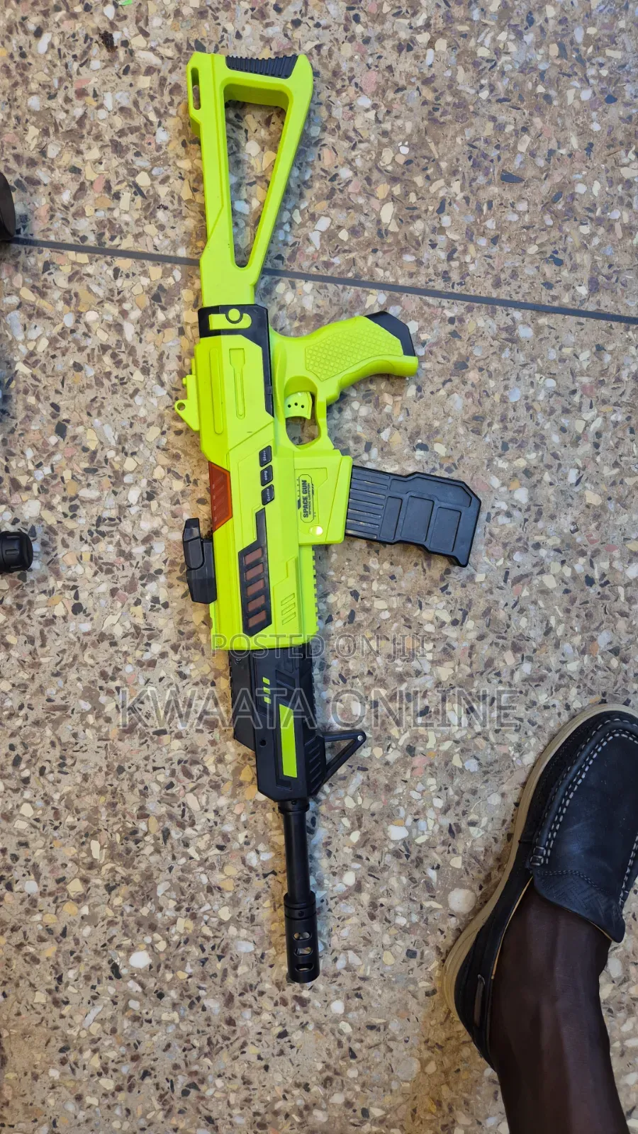 Kids Toy Gun Automatic Rifle Double Foam Blaster With Darts, Bullet