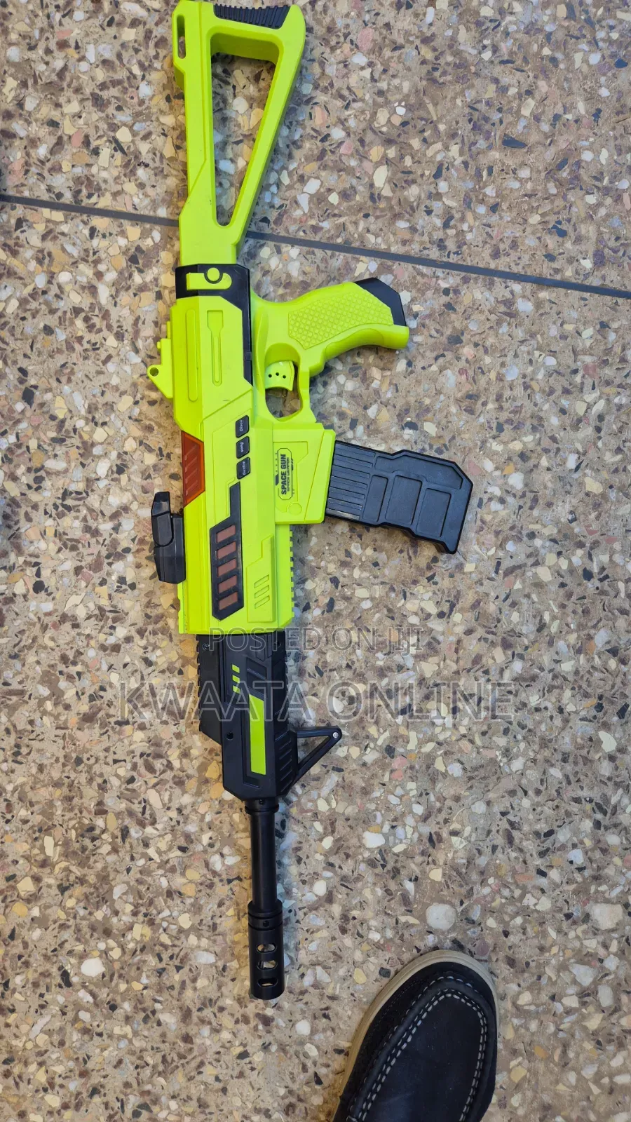 Kids Toy Gun Automatic Rifle Double Foam Blaster With Darts, Bullet