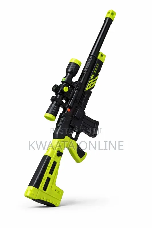 Kids Toy Gun Automatic Rifle Double Foam Blaster With Darts, Bullet