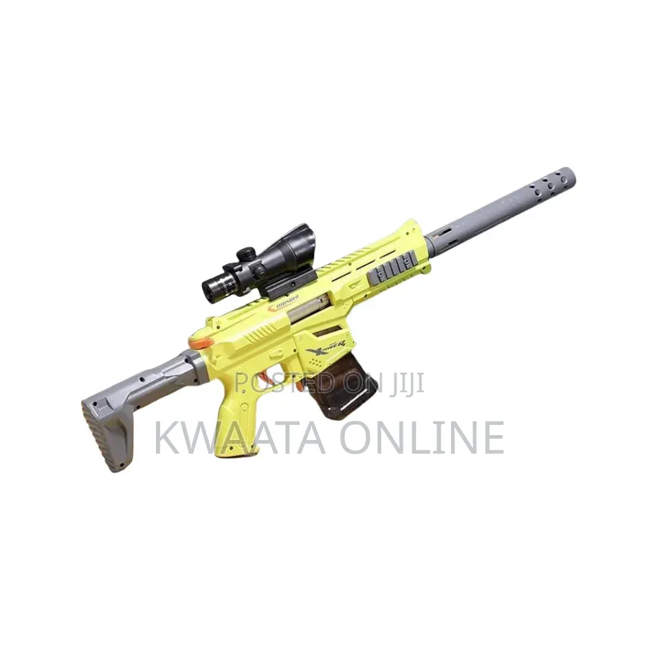 Kids Toy Gun Automatic Rifle Double Foam Blaster With Darts, Bullet