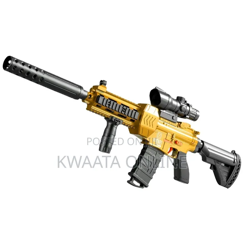Kids Toy Gun Automatic Rifle Double Foam Blaster With Darts, Bullet