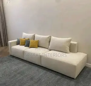 3 Seater Cream Modular Sectional Sofa 