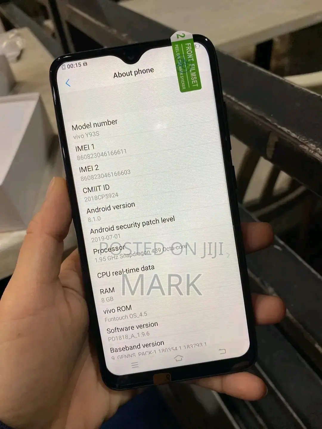 Vivo Y93 128 GB Black