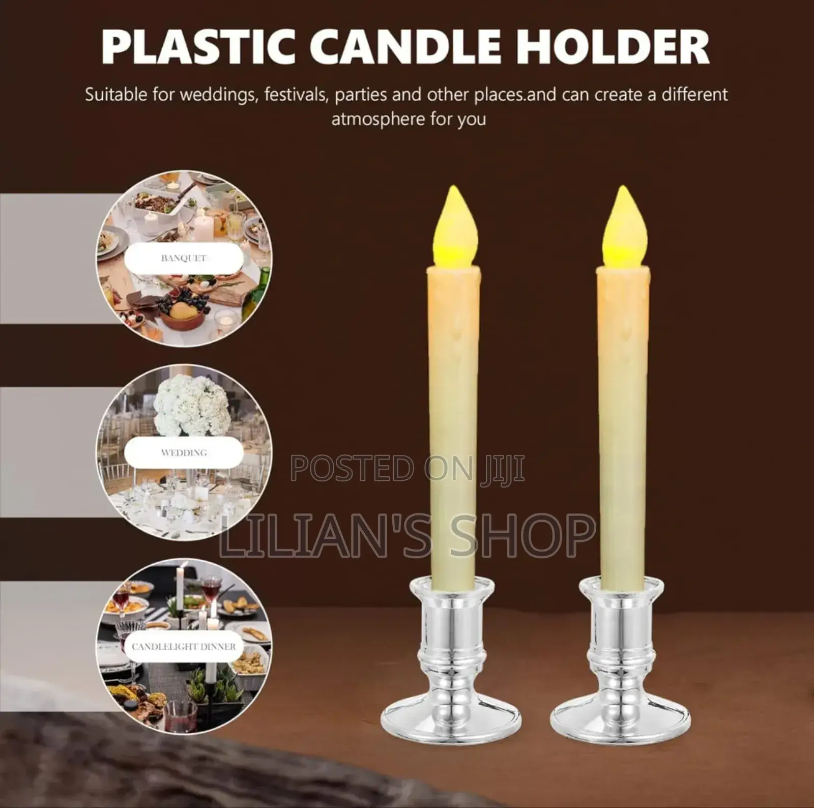 12pcs Fire Resistance Candle Holdersm