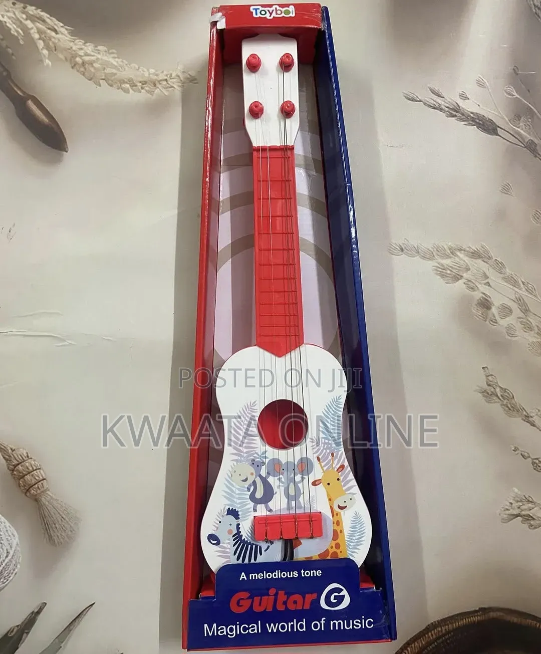 Kids Toy Guitar Musical Instrument, 4 String Thin Frets Low String
