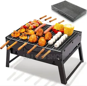 Stainless Steel Folding Portable Charcoal BBQ Grill