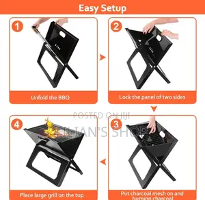 Moclever Foldable Charcoal Grill,
