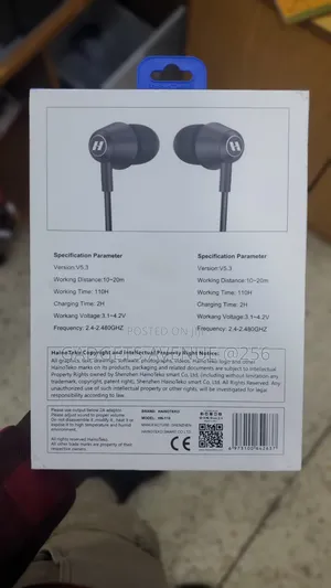 Haino Teko Germany Hn-110 Bluetooth Neckband Earphones.