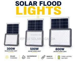 300w/500w/800w Solar Flood Lights Waterproof Security Lighting Kampala