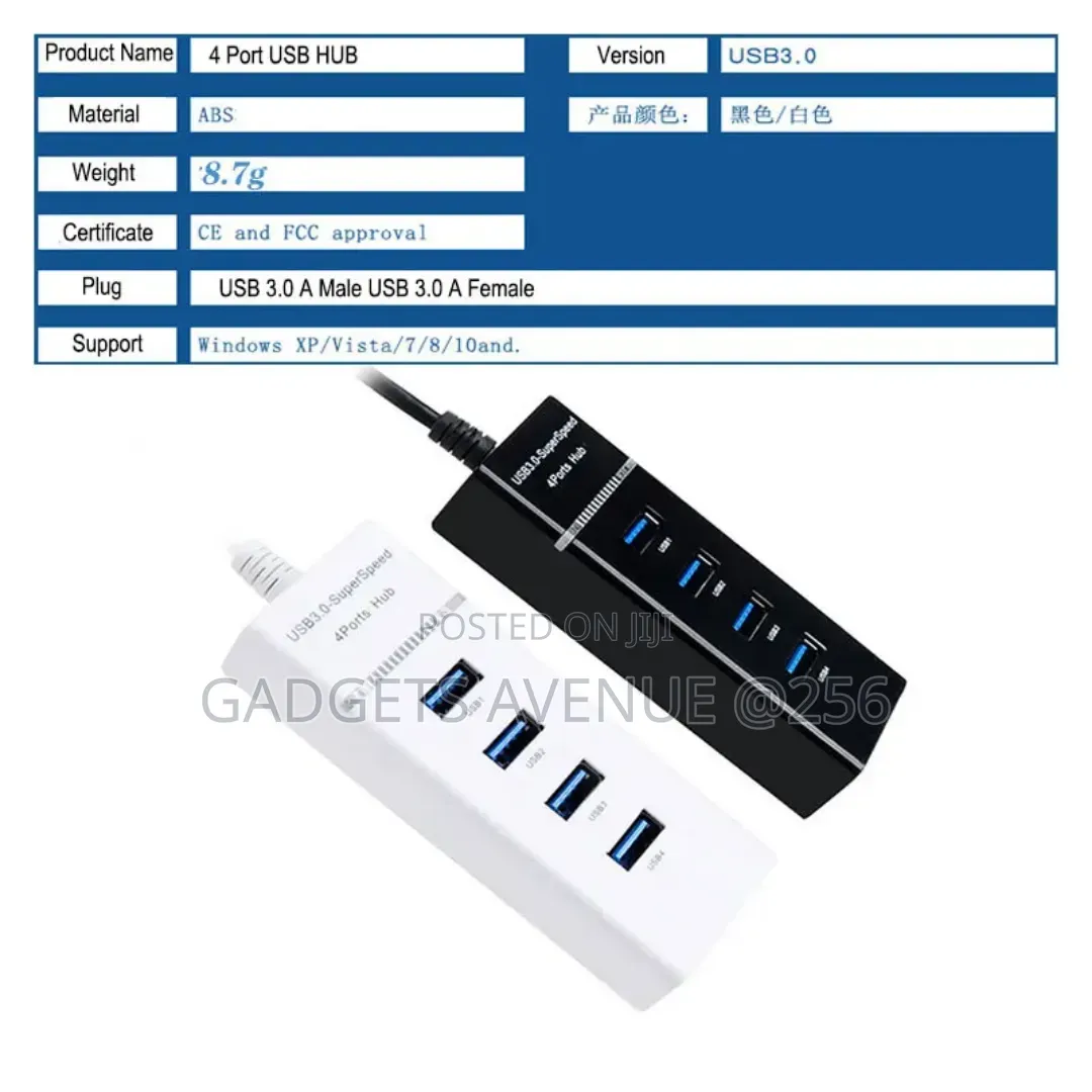 4-Port Usb 3.0 Hub.