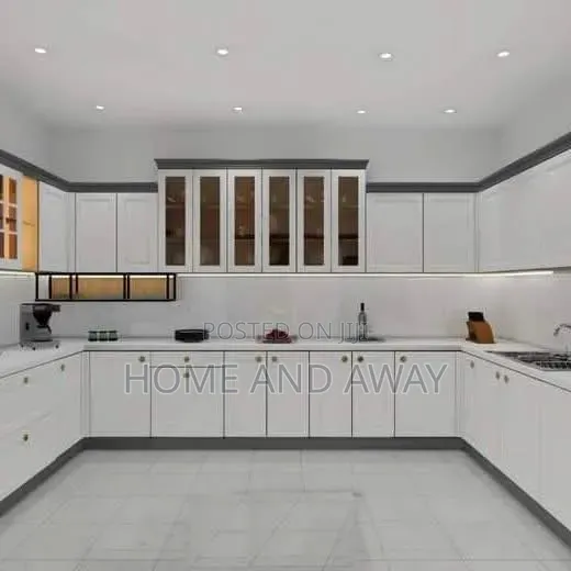 White Kitchen Cabinets Customization 1,000,000/- Per Running Meter