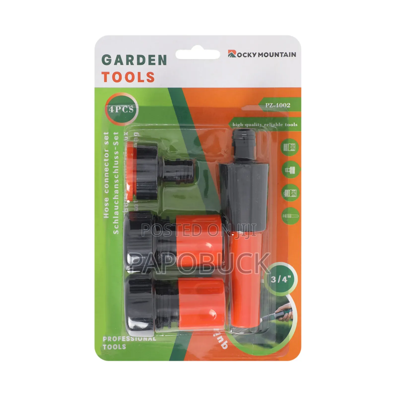 4-Piece Garden Hose Connector Set