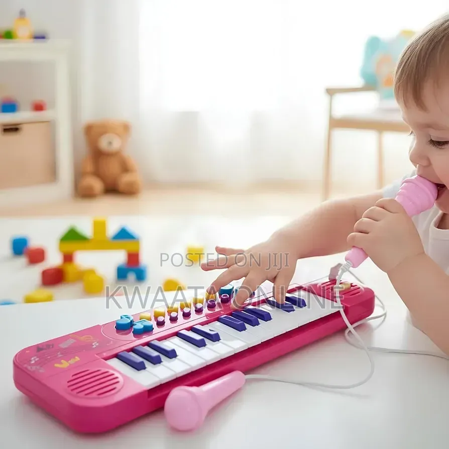 25 Keys Kids Musical Keyboard Piano Toy With Microphone