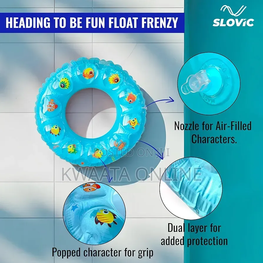 Kids | Anti-Flip Safe Inflatable Swimming Floats, Pool Rings Tube