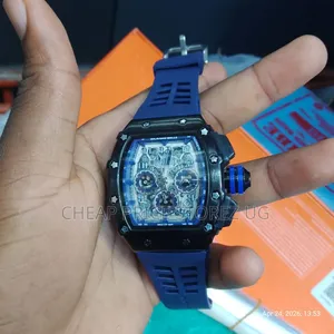 This Is a Richard Mille Rm 11-03 Jean Watch With a Blue Rubber Strap