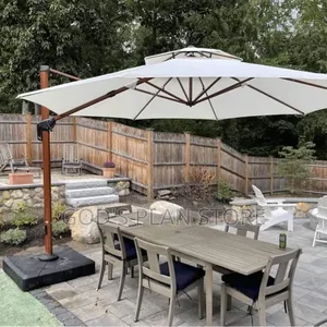Off White Round Outdoor Garden Umbrellas Outdoor Garden Umbrellas