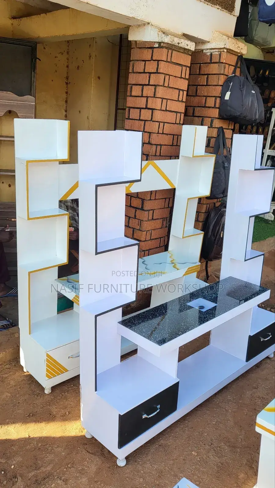 Double Tower Tv Table Available in All Colors