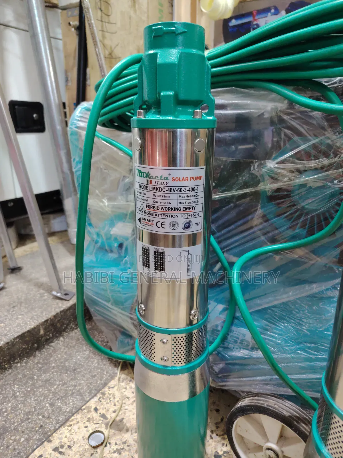 60 Metres Heavy Duty/Submersible/Deep Well Solar Water Pump 20m Cable