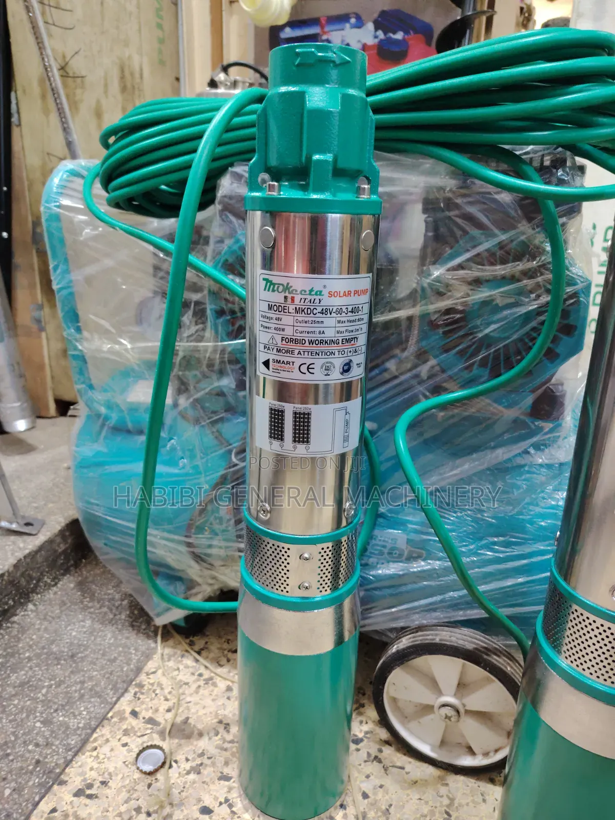 60 Metres Heavy Duty/Submersible/Deep Well Solar Water Pump 20m Cable