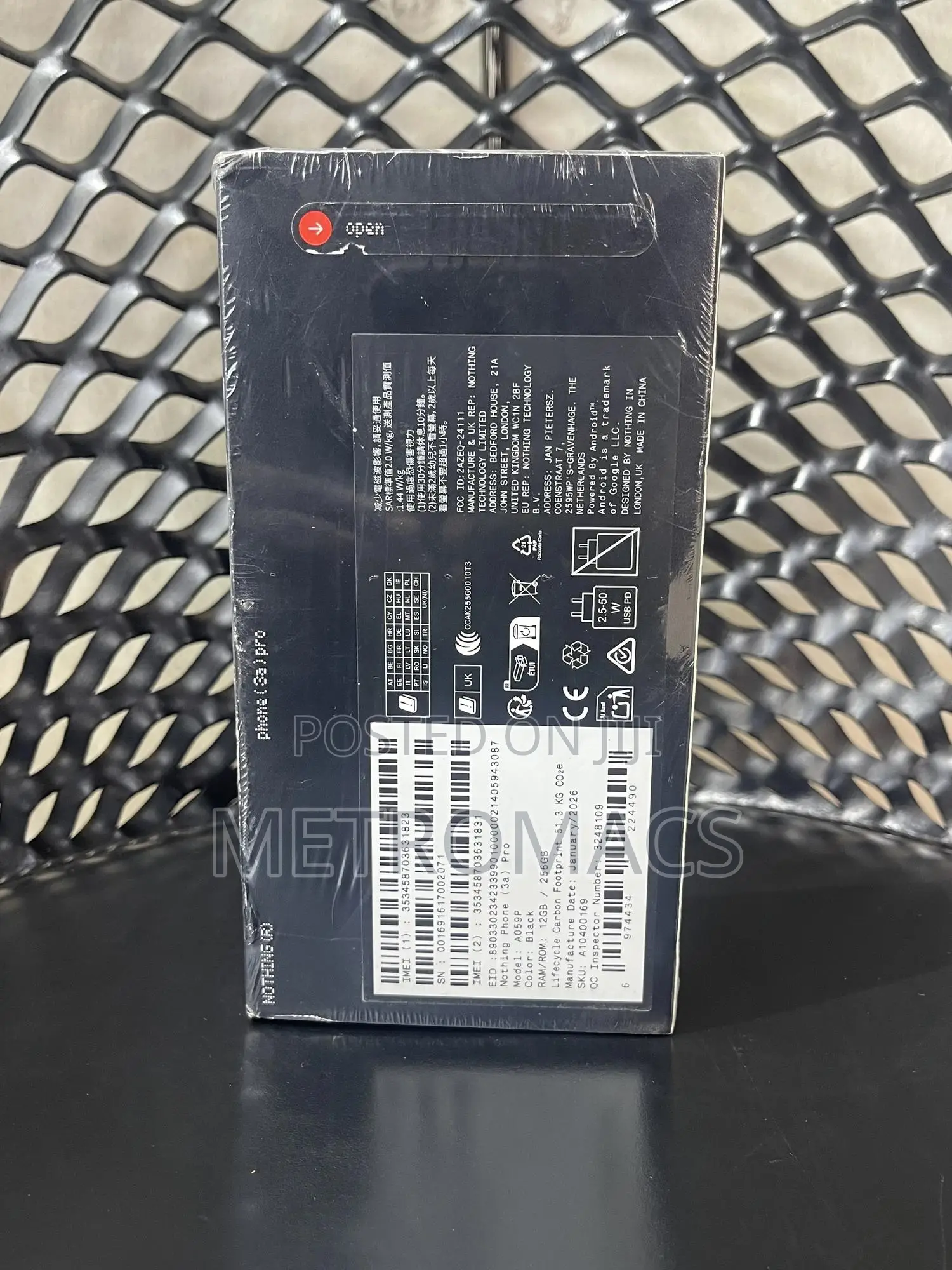 New Nothing Phone 3a Pro 256 GB Blue