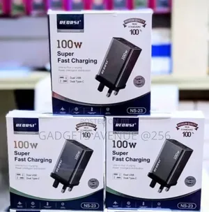 Regrsi 100w Super Fast Charging Adapter, Dual Usb Andtype-C Ports