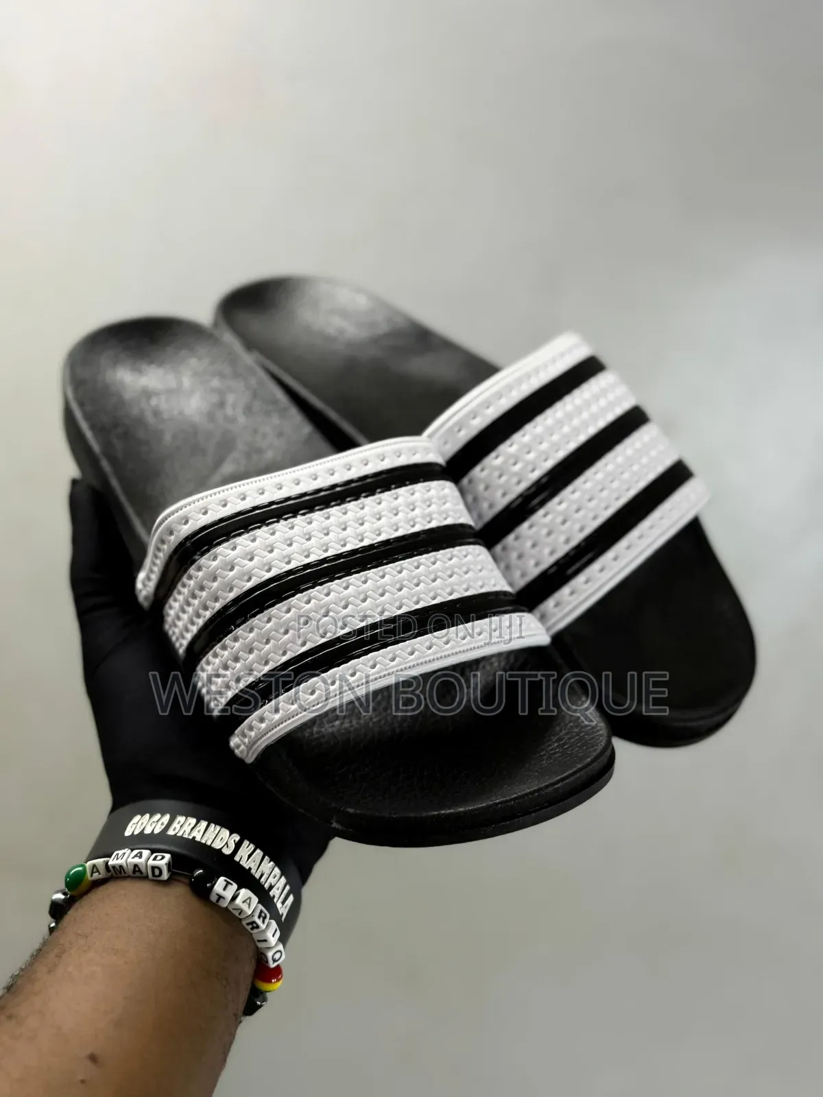 Adidas Original Slides Rubber Material